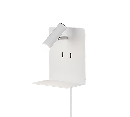 Element LED wall lamp matt white — 222570231