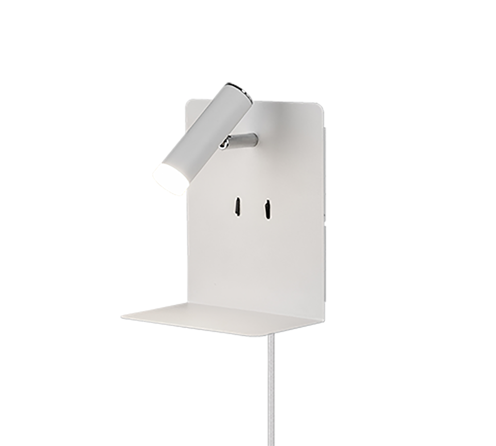 Element LED wall lamp matt white — 222570231