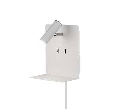 Element LED wall lamp matt white — 222570231