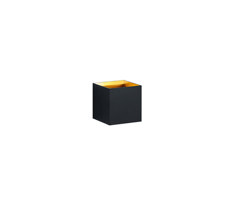 Louis LED wall lamp matt black/gold — 223310132