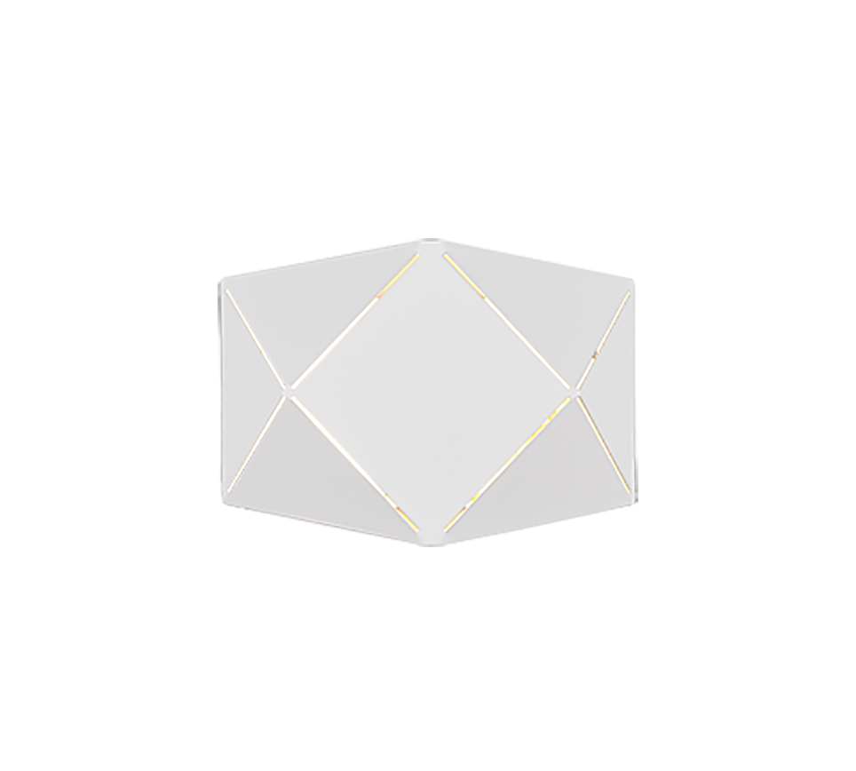 Zandor LED wall lamp 18 cm matt white — 223510131