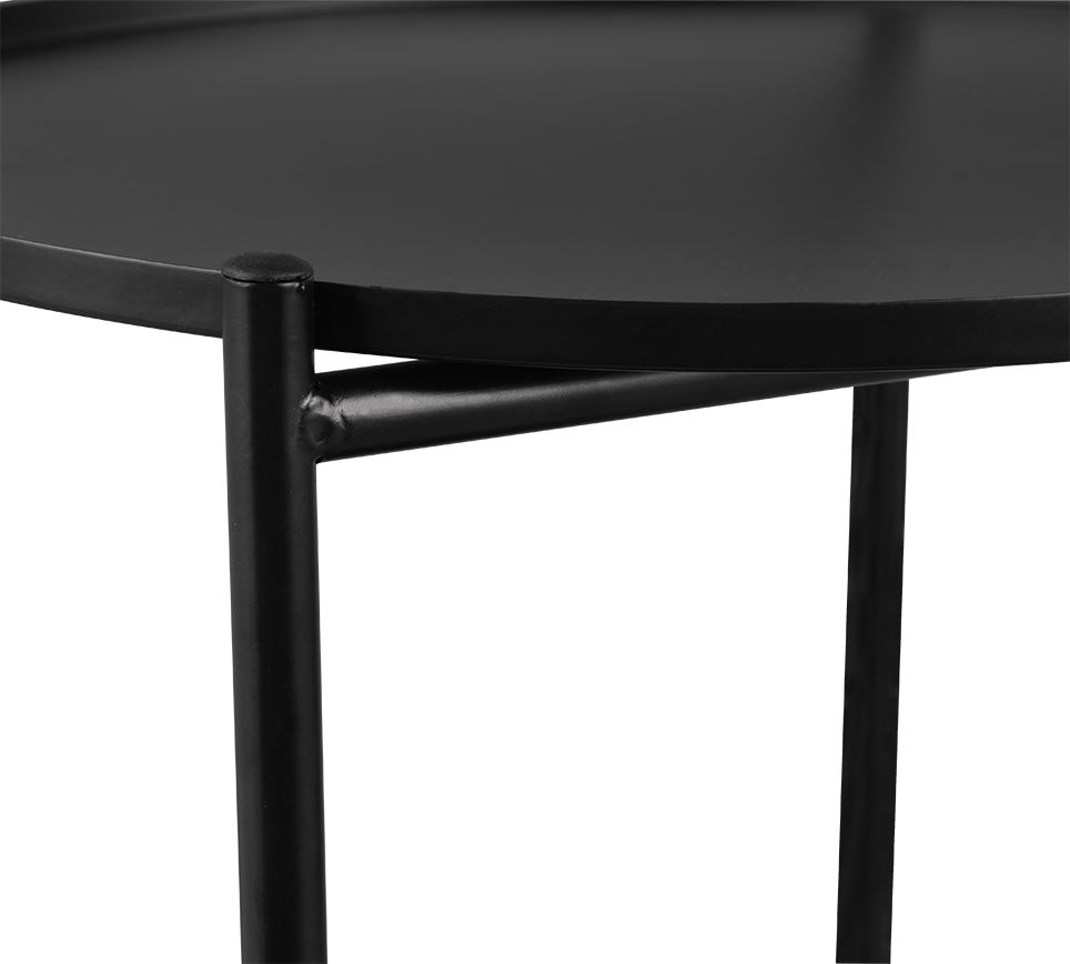 Edda side table Ø39 cm black