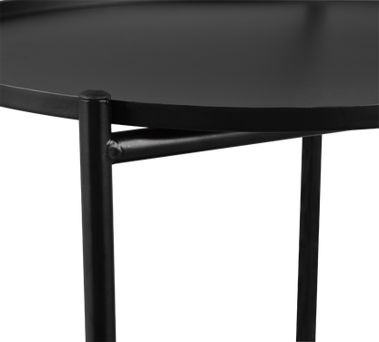Edda side table Ø39 cm black