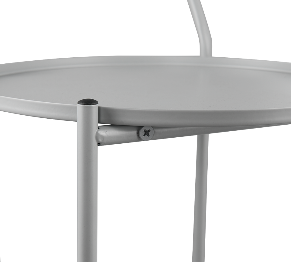 Edda side table Ø39 cm grey