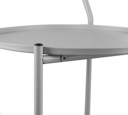 Edda side table Ø39 cm grey
