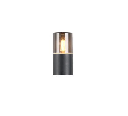 Hoosic wall lamp 1-pc E27 matt black — 224060132