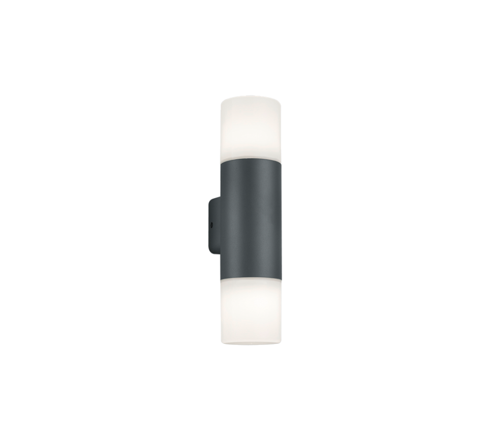 Hoosic wall lamp 2-pc E27 anthracite — 224060242