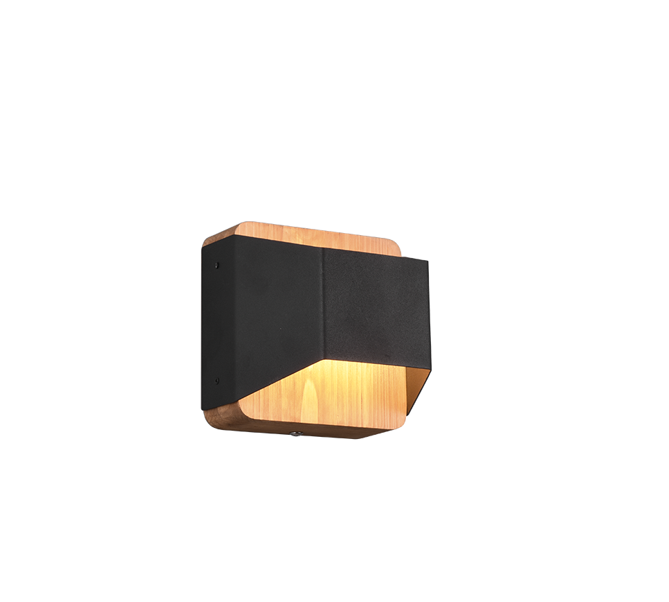 Arino LED wall lamp 12 cm matt black — 224810132