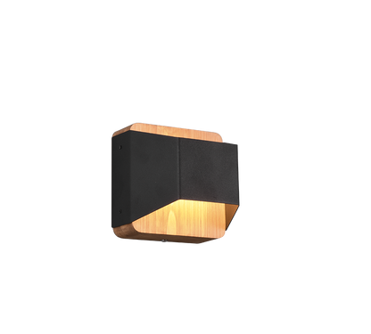 Arino LED wall lamp 12 cm matt black — 224810132