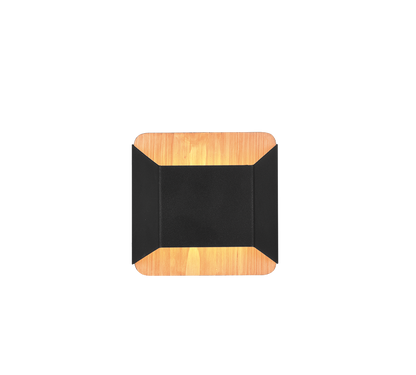 Arino LED wall lamp 12 cm matt black — 224810132