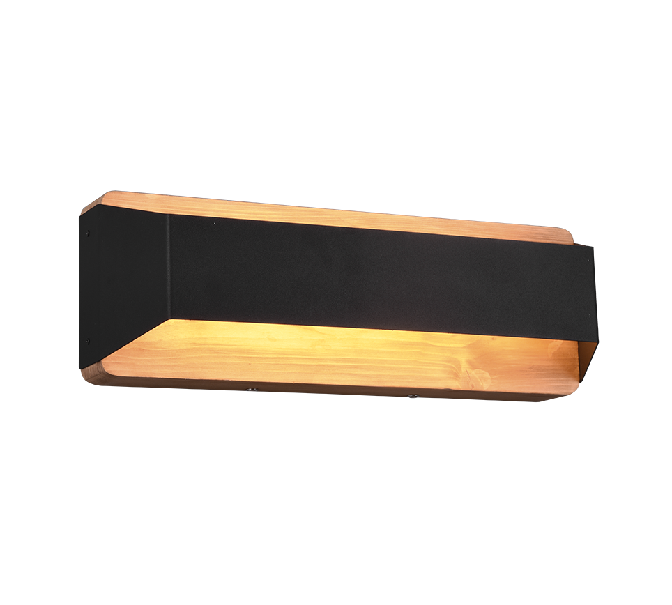 Arino LED wall lamp 35 cm matt black — 224819132