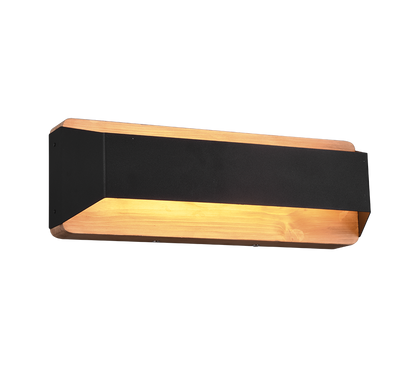 Arino LED wall lamp 35 cm matt black — 224819132