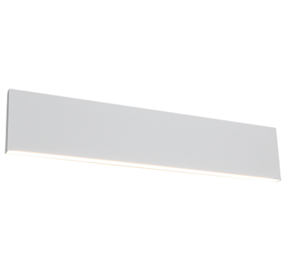 Concha LED wall lamp 47 cm matt white — 225174731