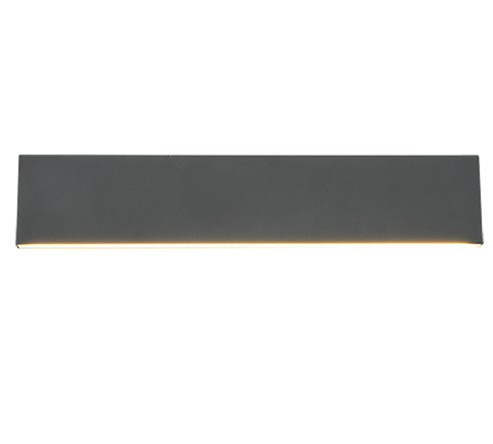 Concha LED wall lamp 47 cm anthracite — 225174742