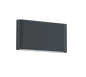 Thames II LED wall lamp 17,5x9 cm anthracite — 227660242
