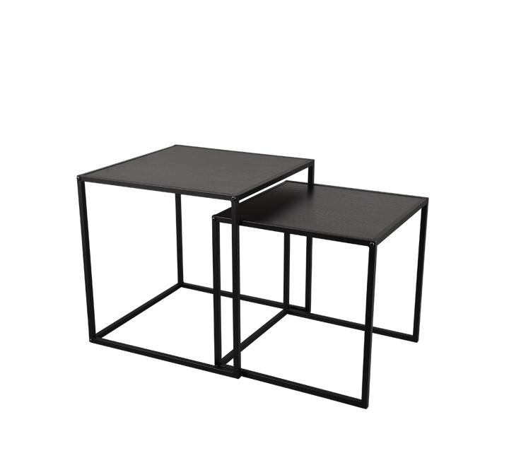 Judith serial table 40 x 40 cm + 35 x 35 cm black