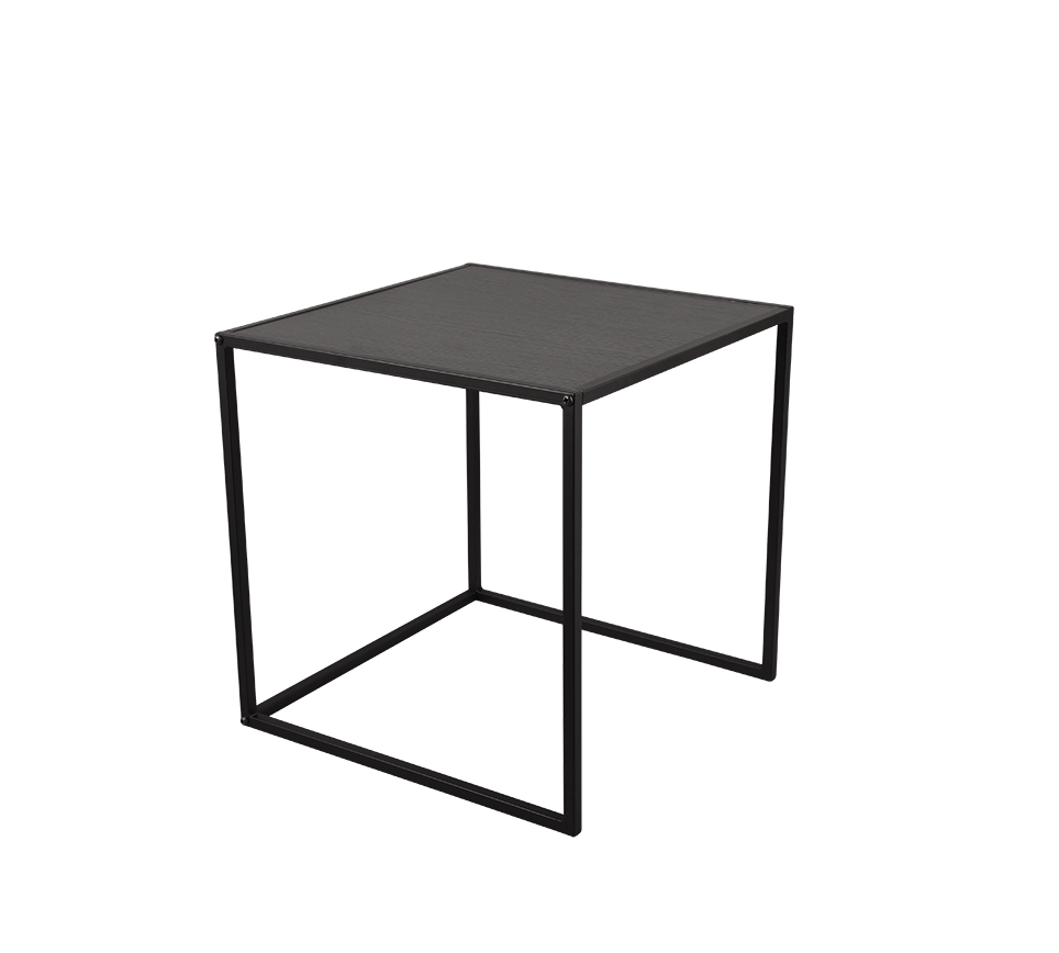 Judith serial table 40 x 40 cm + 35 x 35 cm black