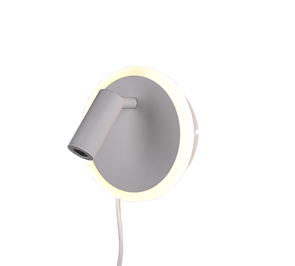 Jordan LED wall lamp matt white — 229210231