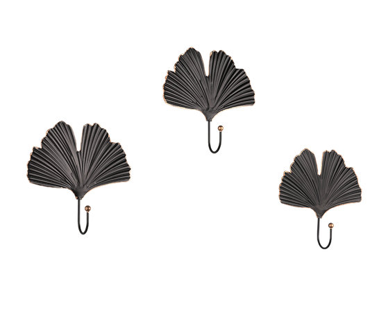 Merle hook rack 3-pack black/gold