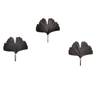 Merle hook rack 3-pack black/gold