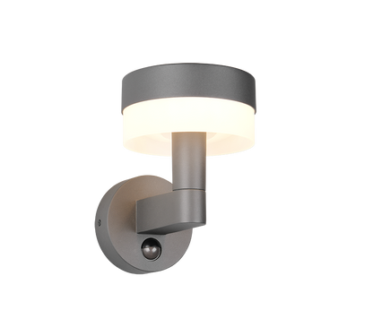 Mackenzie LED wall lamp anthracite/white motion sensor — 230569142