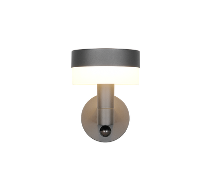 Mackenzie LED wall lamp anthracite/white motion sensor — 230569142