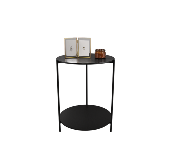 Paulina side table Ø48 cm black