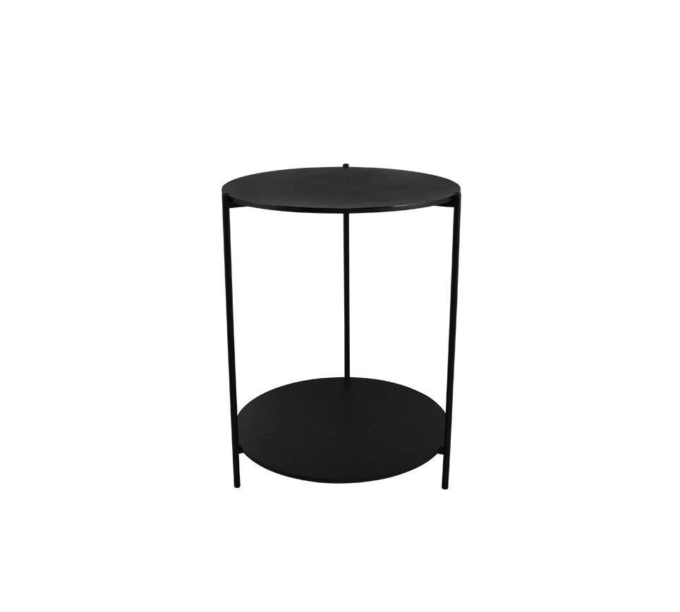 Paulina side table Ø48 cm black