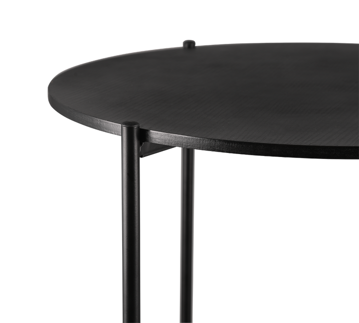 Paulina side table Ø48 cm black