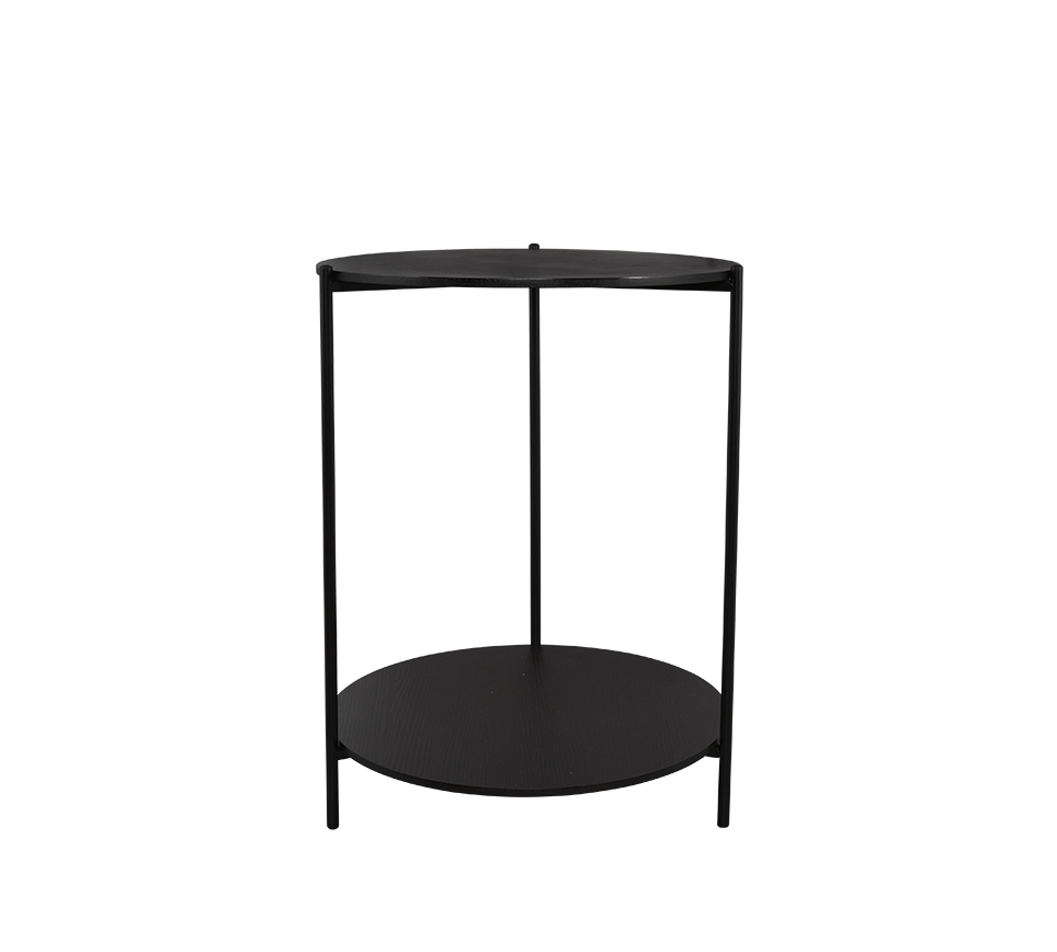 Paulina side table Ø48 cm black