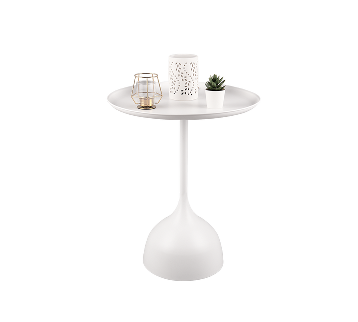 Ramona side table Ø48 x 60 cm white