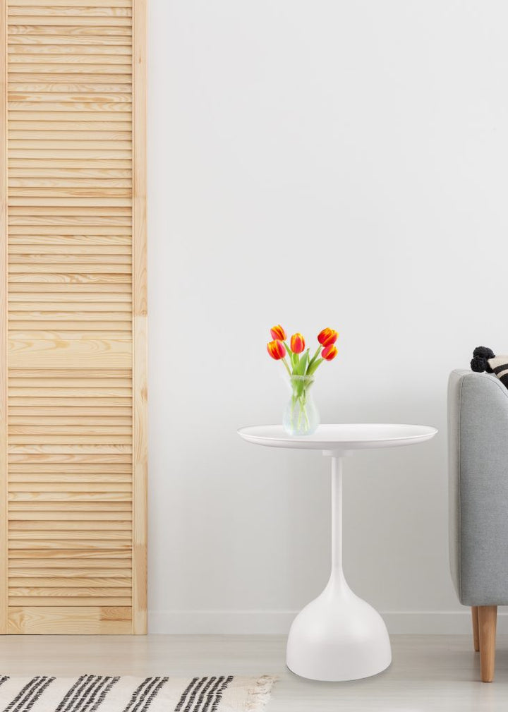 Ramona side table Ø48 x 60 cm white