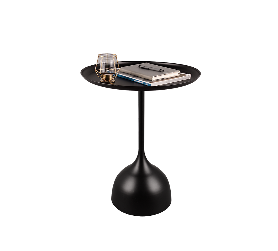Ramona side table Ø48 x 60 cm black