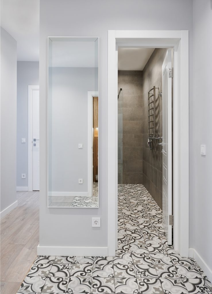 Vanny mirror 50 x 150 cm silver