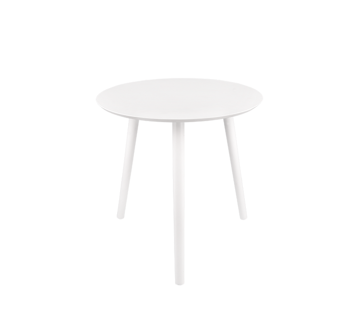 Vilma serial table Ø50 cm + Ø45 cm white