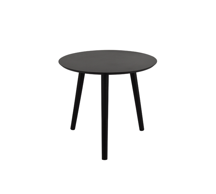 Vilma serial table Ø50 cm + Ø45 cm black