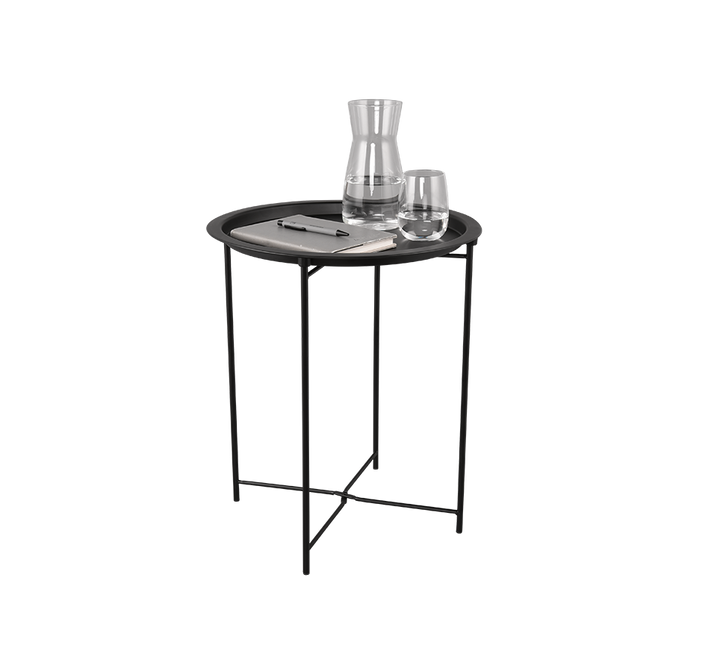 Caro side table 43 x 51 cm black