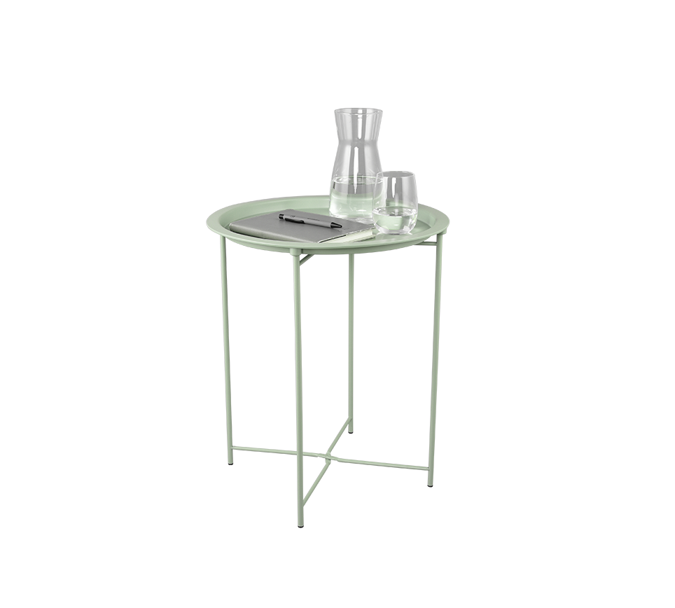 Caro side table 43 x 51 cm green