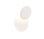 Mio LED wall lamp round matt white — 240310131