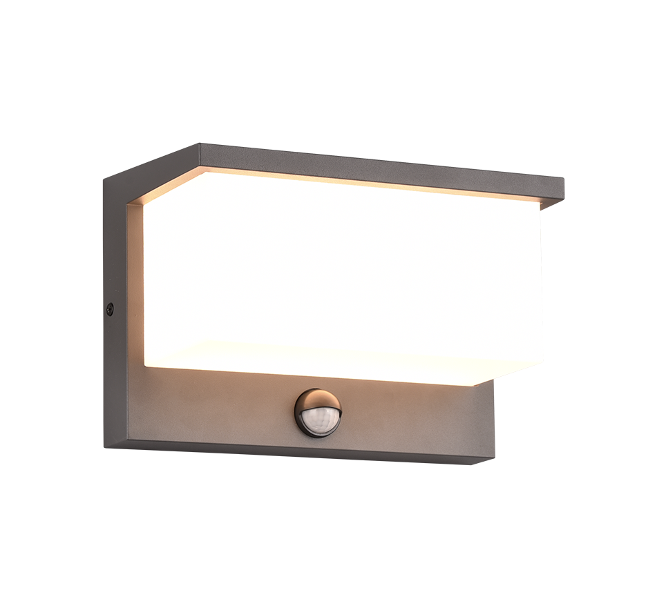 Nestos LED wall lamp anthracite motion sensor — 240969142