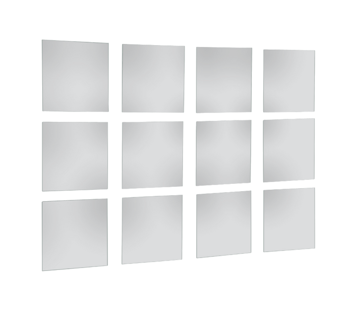 Larissa mirror piece set 12-pack 15 x 15 cm mirror glass