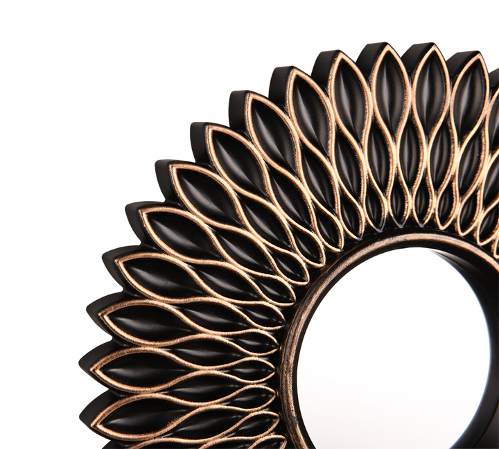 Amanda mirror set 3-pack black/gold