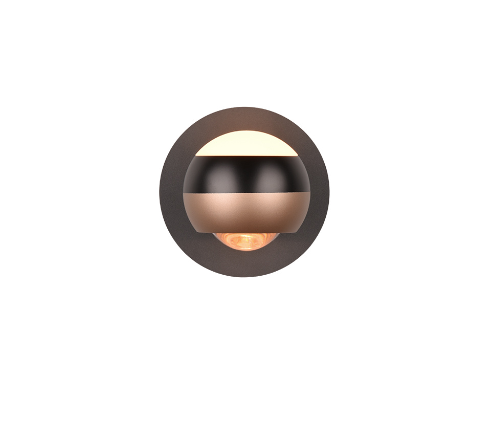 Orbit LED wall lamp matt black — 244410132