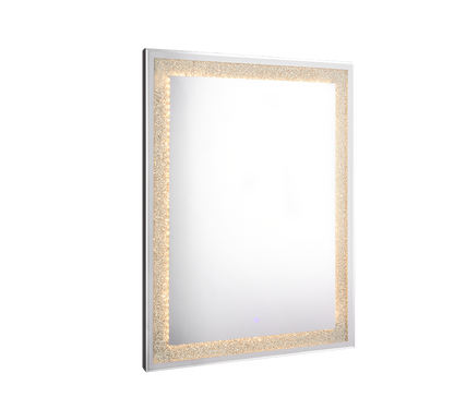 Hermine mirror with LED-light 60 x 80 cm mirror glass/glitter IP44