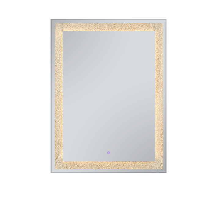 Hermine mirror with LED-light 60 x 80 cm mirror glass/glitter IP44