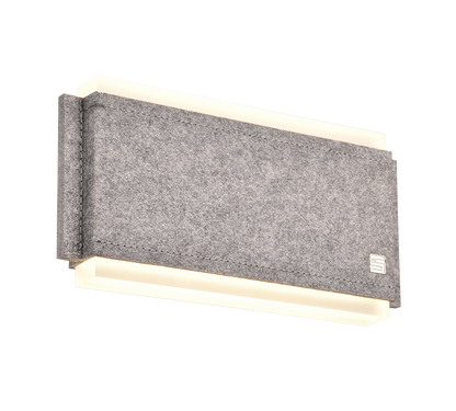 Cicara LED wall lamp 30 cm brushed steel/grey — 245110207