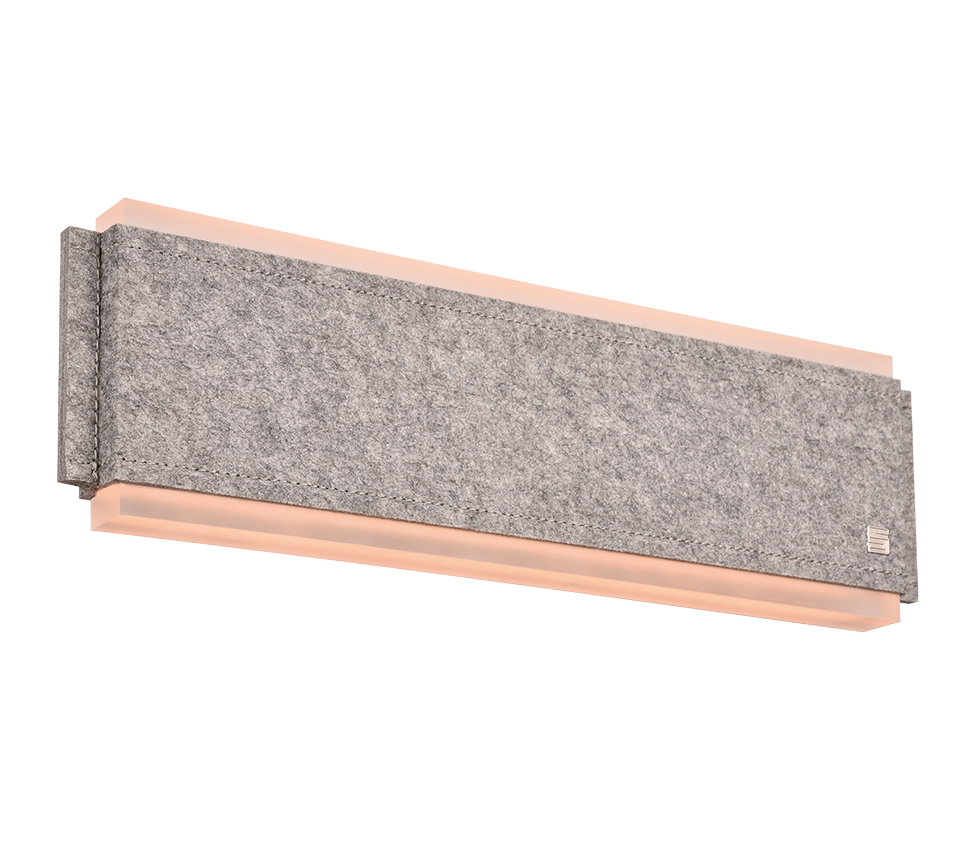 Cicara LED wall lamp 50 cm brushed steel/grey — 245190207