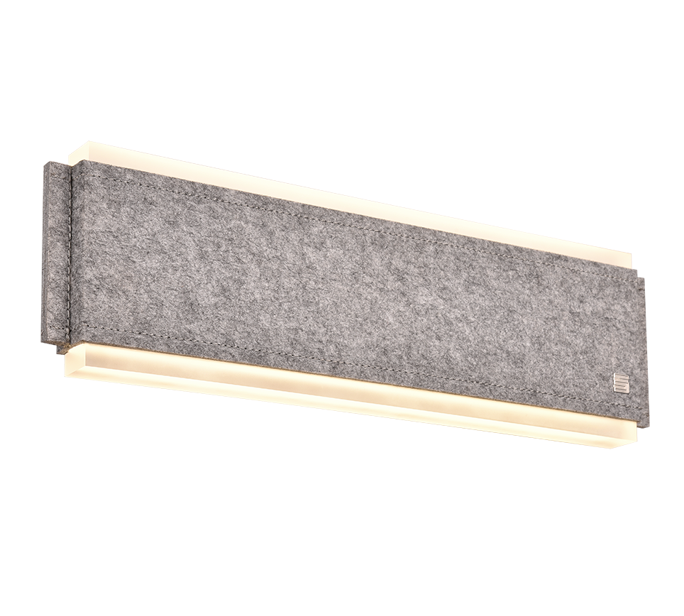Cicara LED wall lamp 50 cm brushed steel/grey — 245190207