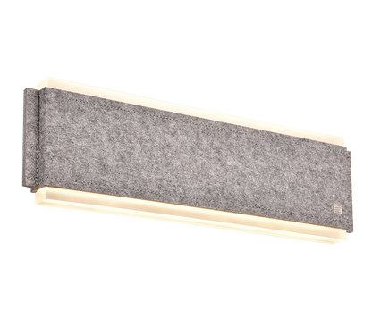 Cicara LED wall lamp 50 cm brushed steel/grey — 245190207