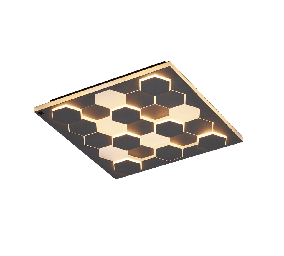 Cifavo LED wall lamp 55 cm matt black — 245410132